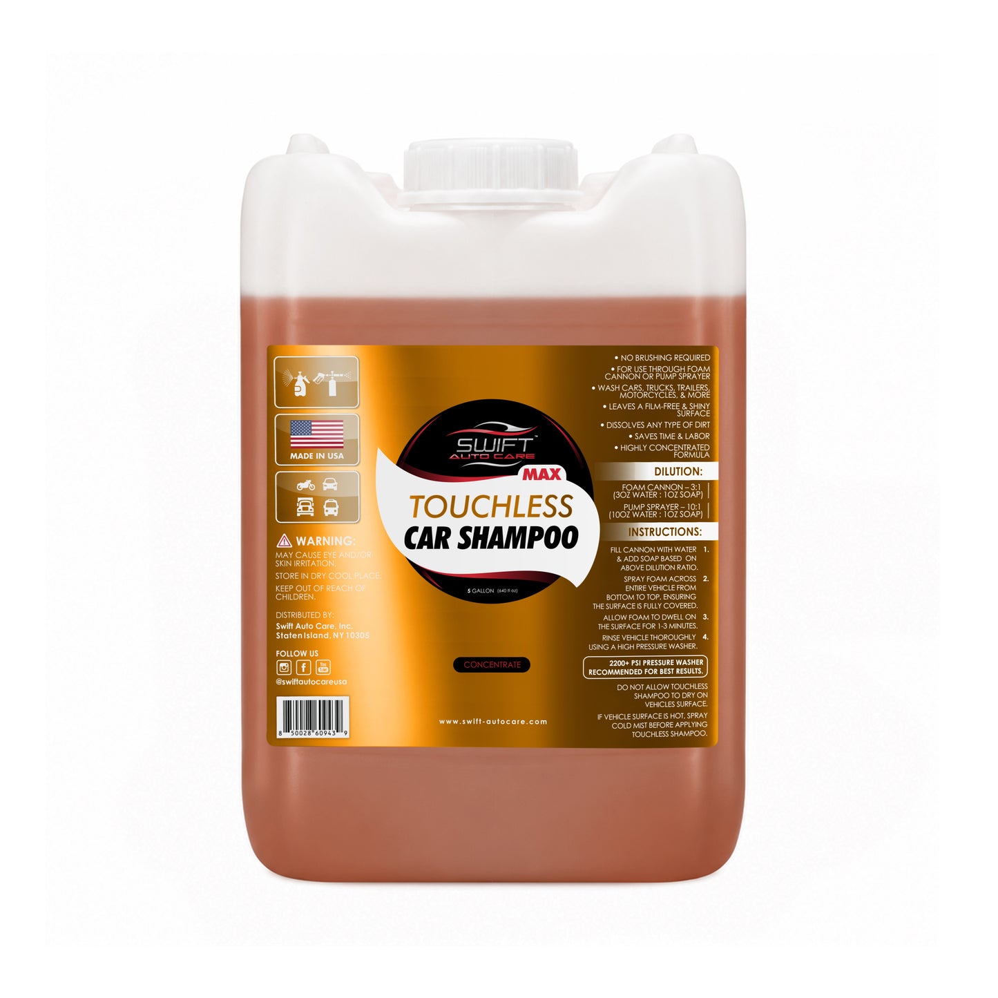 Swift Touchless Car Shampoo MAX